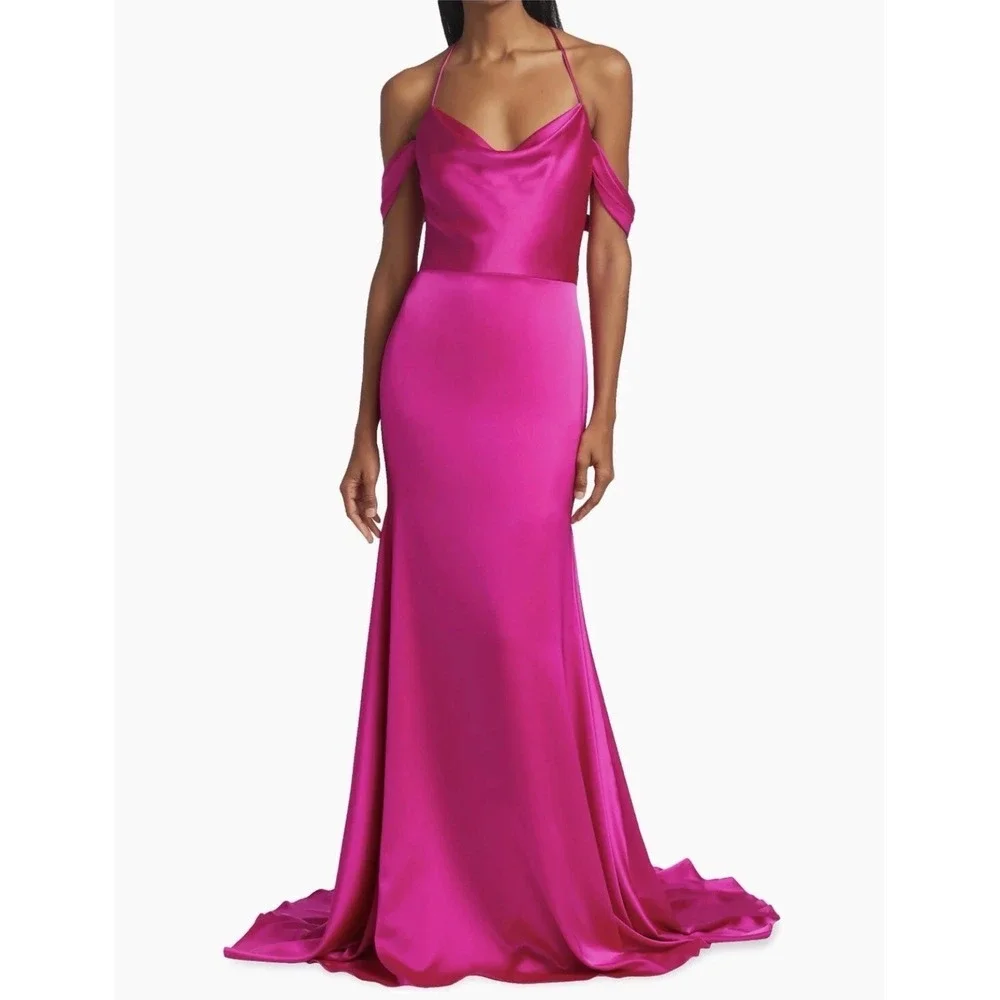 ruching on a wedding dress KissProm A-Line Chiffon Sleeveless Off-the-Shoulder with Floor Length, Diamond White / 4 Size:40R/34W Yes Size Marilyn Monroe Looks Great clothing_type:dresses